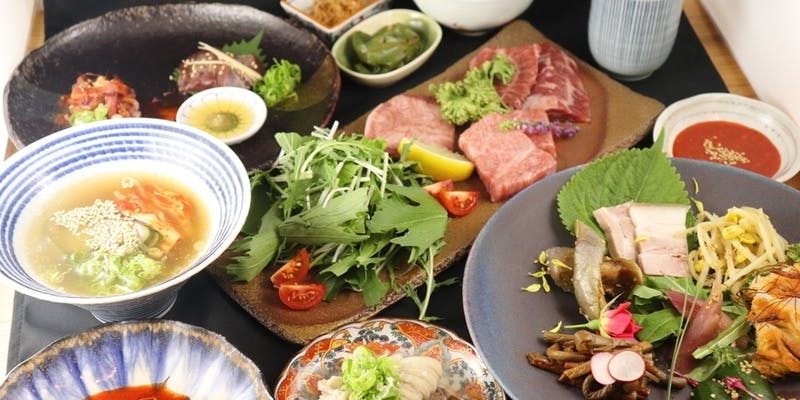 【おまかせコース 湖月】お刺身2品や黒毛和牛の焼き物を楽しむプラン＋1ドリンク