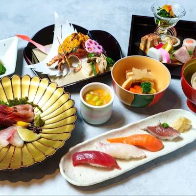 新鮮な地元食材を使用した料理