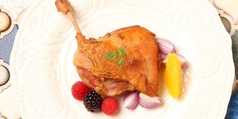 FULL COURSE　オレンジ香る紅茶鴨のコンフィを楽しむ全6品を堪能プラン