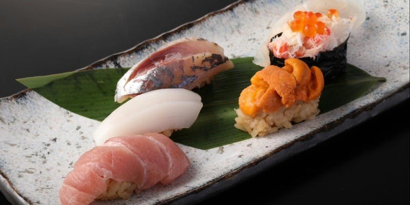 ディナー　寿司と蟹コース