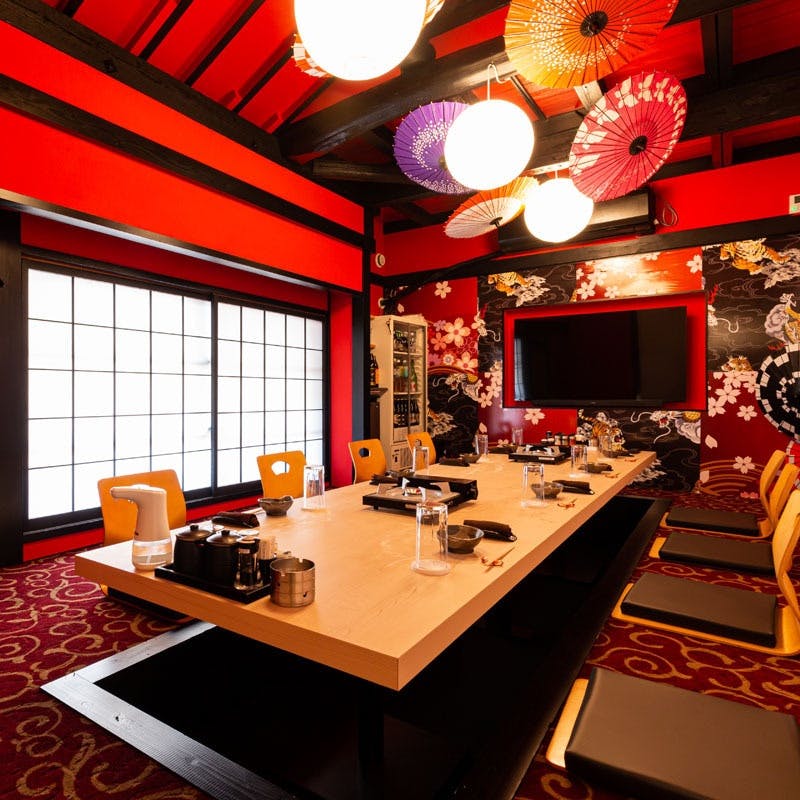 完全個室でゆったりとした時間を