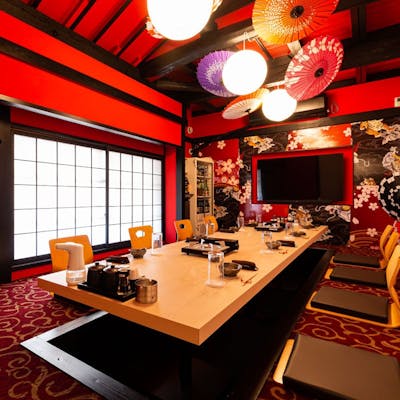 完全個室でゆったりとした時間を