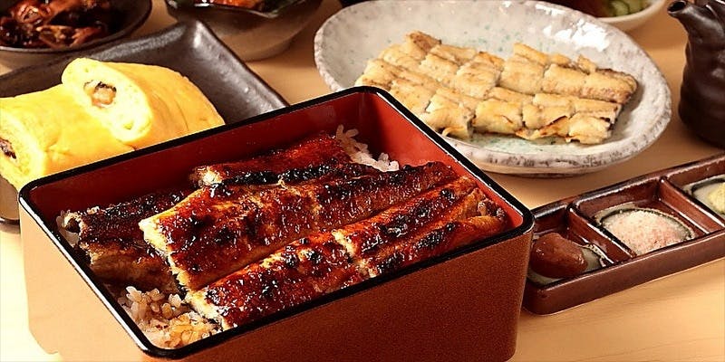 【鰻づくし・うな重【上】コース】うな重上に鰻の白焼き、鰻の一品料理3品など全6品