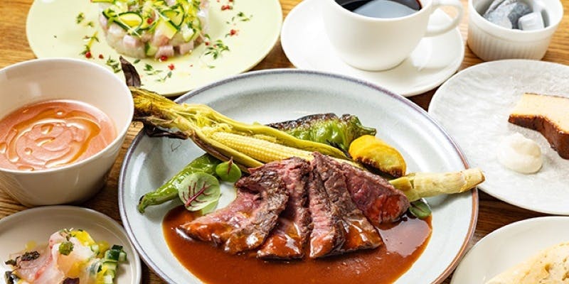 【ディナーコース】選べる前菜、メインコースアニバーサリープレート