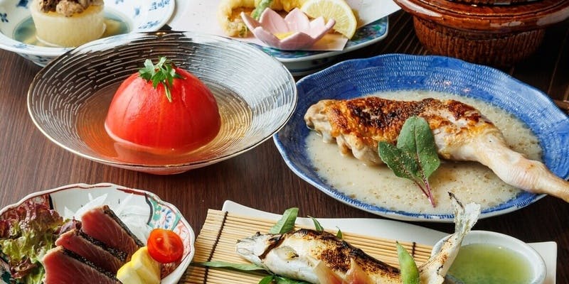 【おまかせコース】お造りや藁焼きかつおの塩タタキなど 全7品