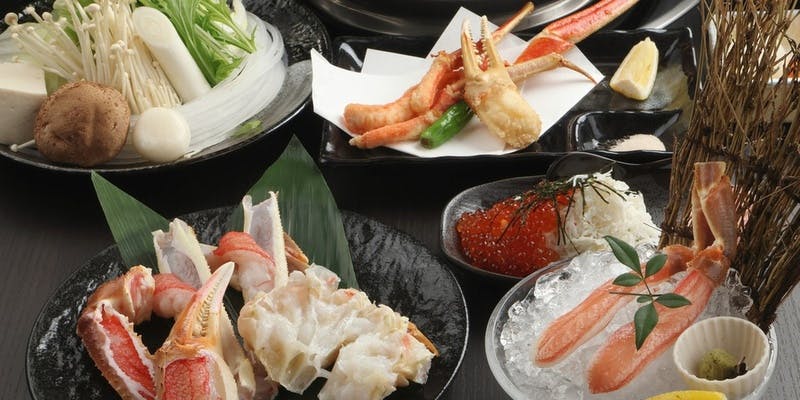 【暁】かにとイクラの豪華食材を使用した全7品コース（完全個室確約）