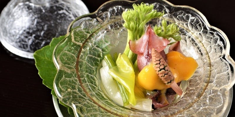 【一休限定の秋冬懐石】先付から前菜や吸い物、御造り、焼き物など全7品（OPEN記念価格 20時入店）