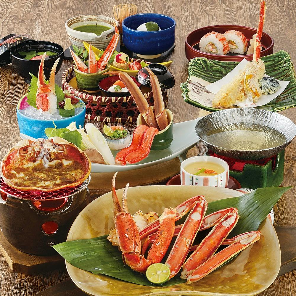 新鮮なかにを使った多彩な料理