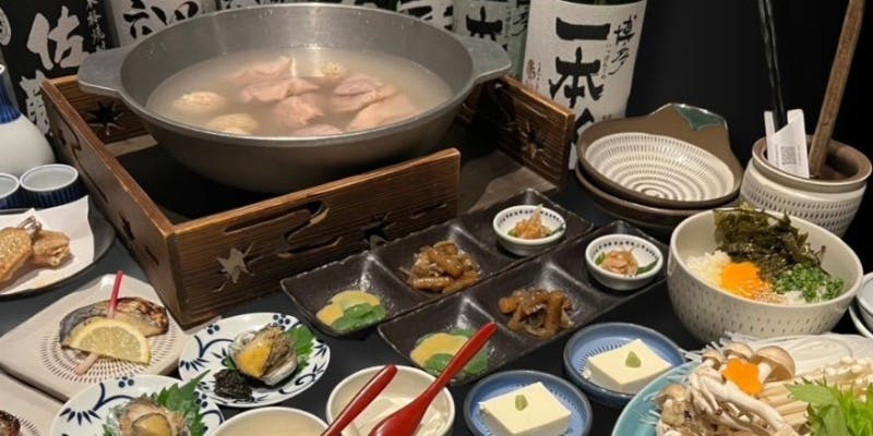 名物ごまさば含む博多満喫水炊きコース 全10品＋2時間プレミアム飲み放題