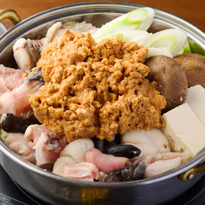 自家製のあんこう肝味噌をふんだんに入れ込んだあんこう肝肝鍋
