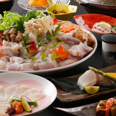 新鮮な魚介類を使った和食