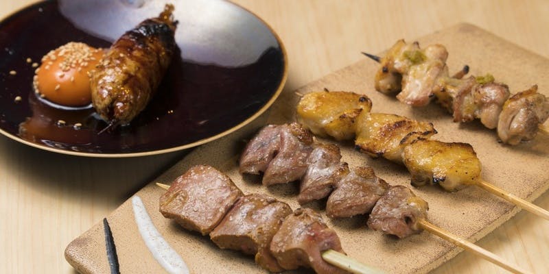 備長炭で焼き上げる“伊達鶏”の焼鳥中心2H飲み放題コース（個室確約）