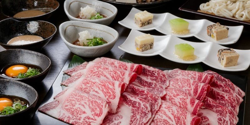 黒毛和牛肩ロースしゃぶしゃぶコース