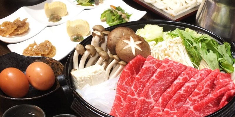 和牛特上リブロースすき焼きコース