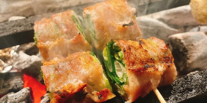 【飲み放題付き】戎のスタンダードコース　前菜や焼きとん串、〆の炊き立て旬の炊き込みご飯まで大満喫