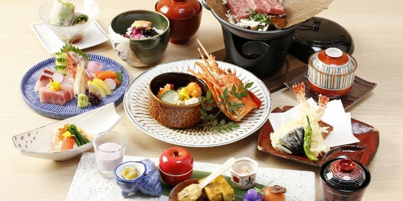 【料理長おまかせ会席】極上の旬味！「高級食材」と「伊賀牛」含む御食事のみ全9品