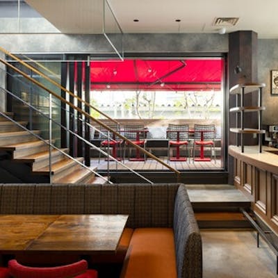 愛犬と楽しめるテラス席