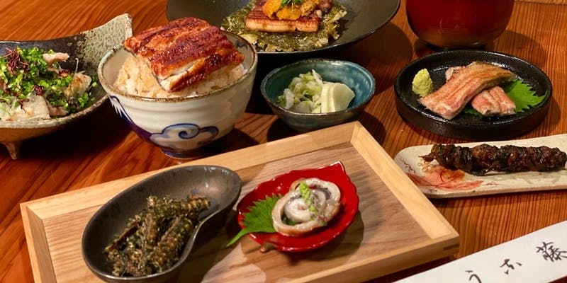 鰻満喫コース　特上＋1杯ドリンク無料