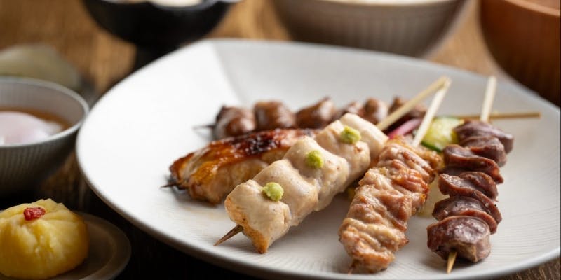 焼き鳥一を堪能できる・全5品4800円コース