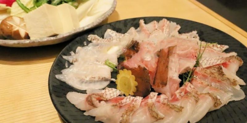 真鯛と金目鯛の豆乳しゃぶしゃぶコース