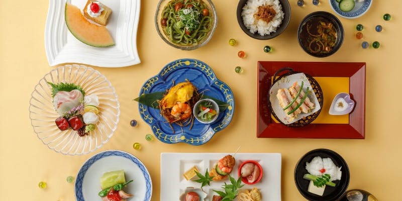 【顔合わせ】結ーむすびー（全7品会席料理）＋フリードリンク（個室確約・プランナーとの打ち合わせ付）