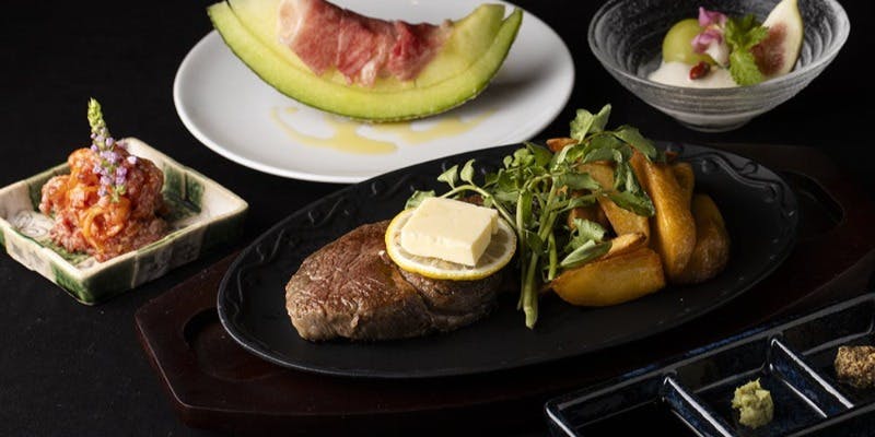 【ビフテキコース～サーロイン～】全6品＋乾杯スパークリング（早期予約限定：2週間後のご予約が対象）
