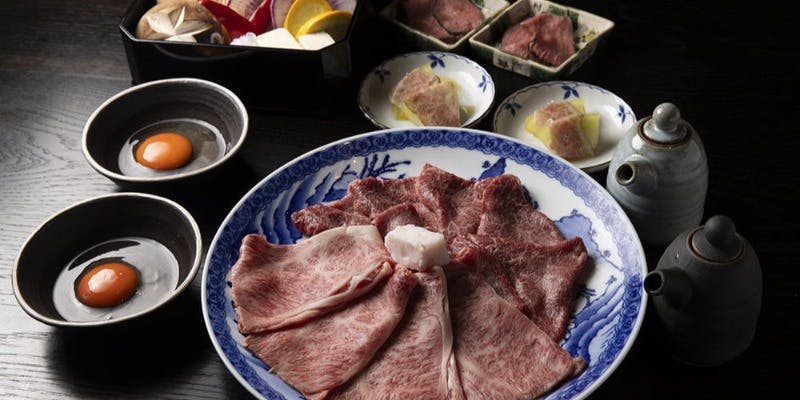 【すき焼きコース～おまかせ～】＋乾杯スパークリング（早期予約限定：2週間後のご予約が対象）