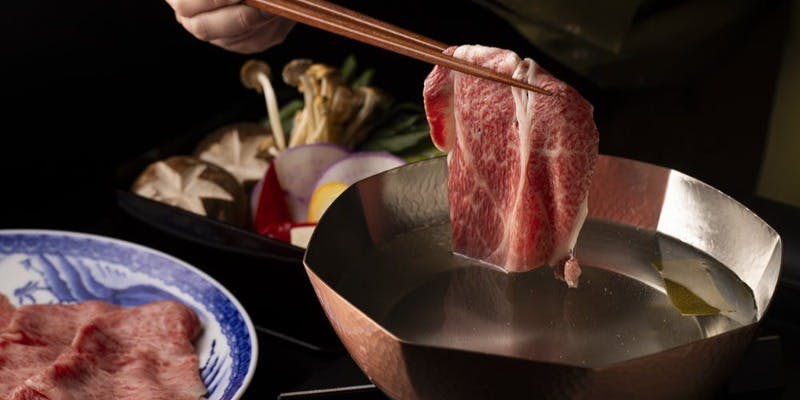 【しゃぶしゃぶ食べ放題】黒毛和牛（相盛ー霜降＋赤身）