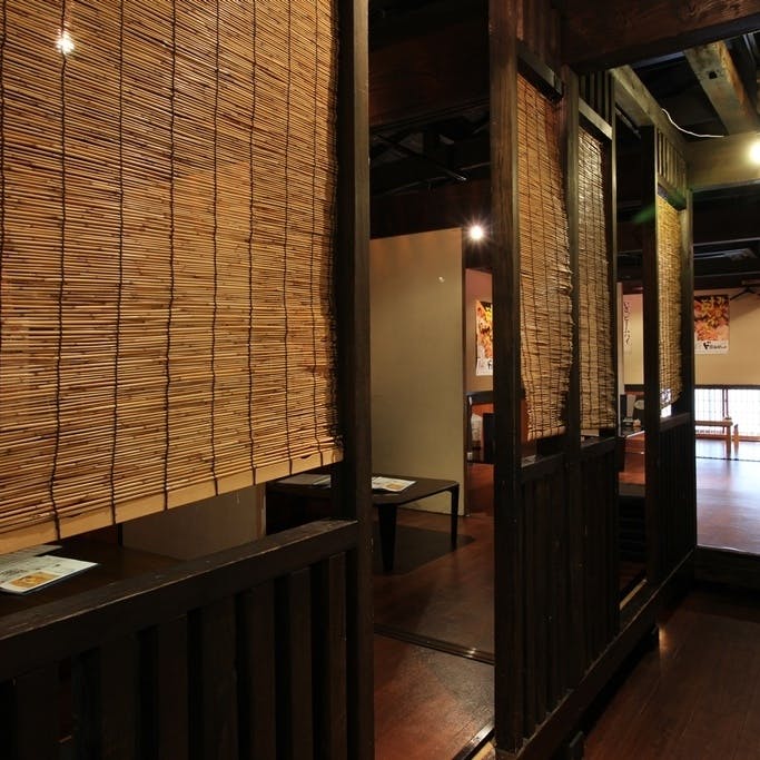 古民家を改装した落ち着いた空間