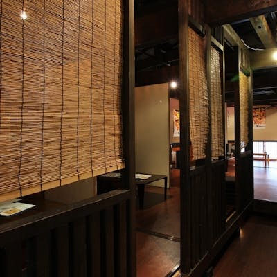 古民家を改装した落ち着いた空間