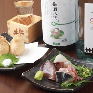 飲み放題付きコースで自慢の料理とお酒を堪能