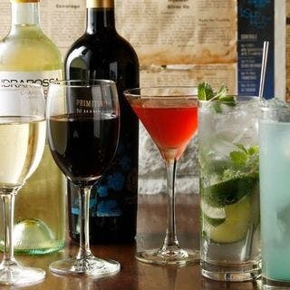 豊富なドリンクで至福のひととき