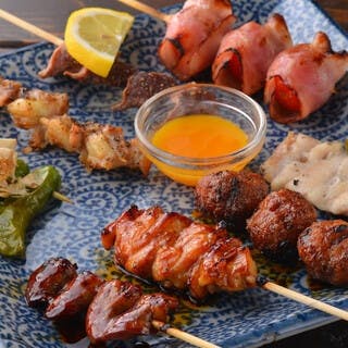 全国の地鶏を使用したこだわりの焼鳥