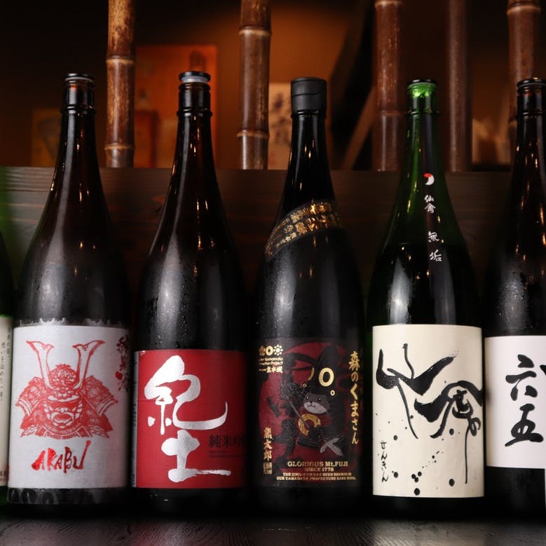 豊富な日本酒のラインナップ