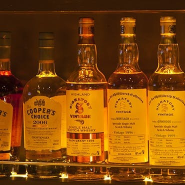 豊富なウイスキーセレクション