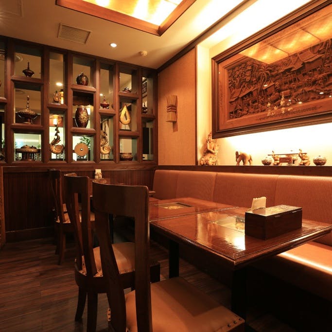 リラックスできる個室空間