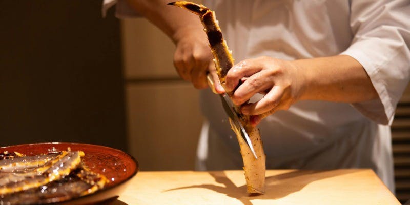 たらば蟹と和牛コース