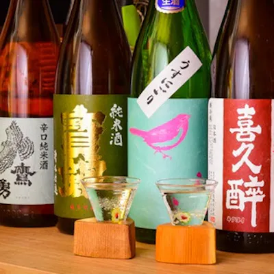 ソムリエ女将厳選の日本酒とワイン