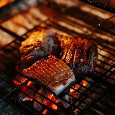 五感をフルに刺激する「薪焼き料理」
