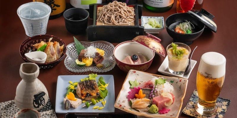 ＜料理5000円＞お造り盛り合せ4種（本鮪入り）などが堪能できる！