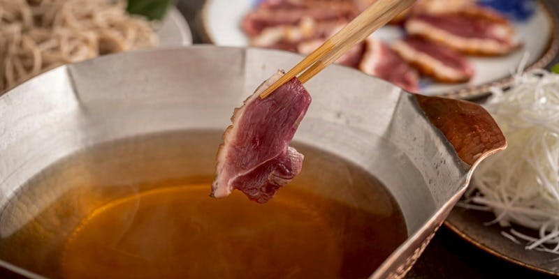 串焼きと鴨しゃぶコース