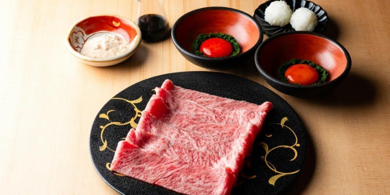 【松コース】　テーブル限定　牛タンや和牛すき焼き含む全10品