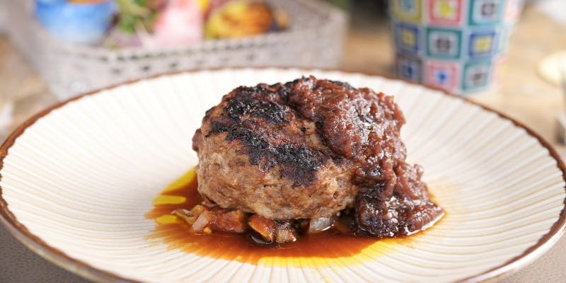 【炭火香る特製ランチ】炭火池下ハンバーグなど選べるメイン