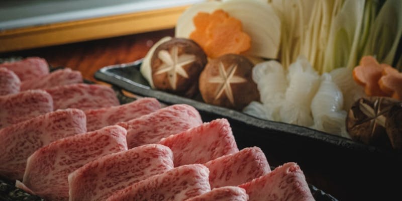 霜降り肉150g【しゃぶしゃぶ上コース】全6品　