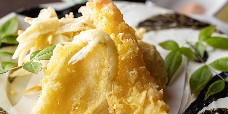 「さつま知覧鶏のしゃぶしゃぶ」小鍋立てと天麩羅を楽しむ全8品