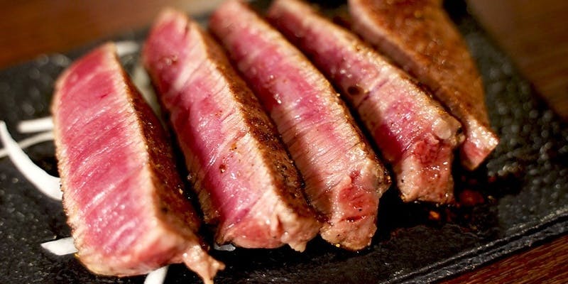 【国産牛ヘレ80gコース】全8品＋2時間飲み放題付き