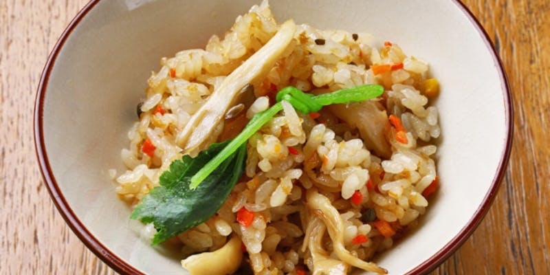 【風コース】名物たっぷりきのこ鍋や天ぷらなど