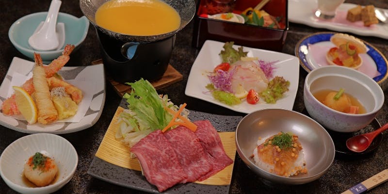 【ご宴会15,000円コース】全9品（牛鉄板焼き付）＋2時間飲み放題付（個室限定）