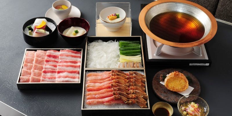 【個室確約】～ズワイガニと鹿児島黒豚の出汁しゃぶコース～かにと黒豚を堪能する全5品