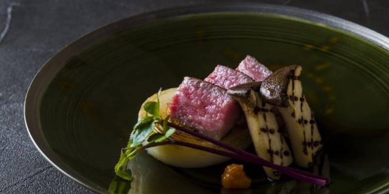 【個室確約】黒毛和牛サーロインステーキ会席～スープ蒸しなど全6品